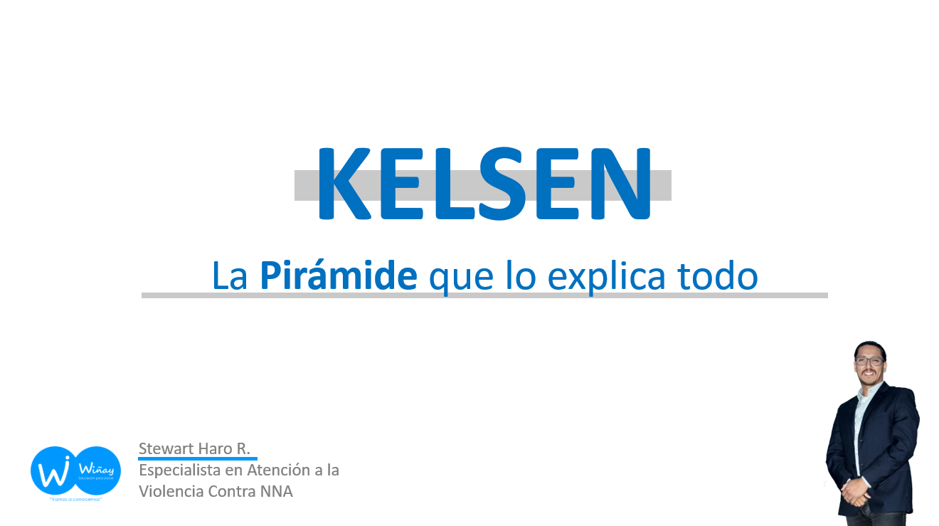 Imagen que representa el título de este curso. 
KELSEN - "La PIRÁMIDE que lo explica todo"